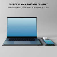Hot Office Decor Accessoires 15W Snel Draadloos Opladen Desktop Lederen Muismat Sterke Magnetische Gaming Mat Multifunctioneel