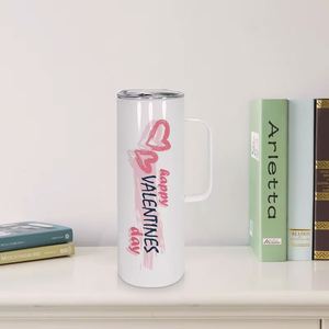 Vaso Térmico de Acero Inoxidable de Alta Calidad de 20Oz/30Oz, Recto, para Sublimación, Mantiene Bebidas Frías o Calientes, para Café, Cerveza, con Asa - Product Image 4