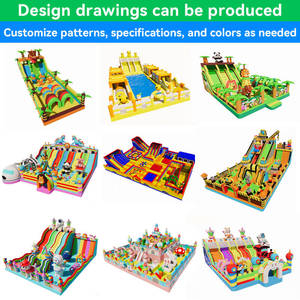 <span class=keywords><strong>Castillo</strong></span> Inflable para Exteriores con Área de Obstáculos y Tobogán, Casa de Brinco para Niños al por Mayor, Adecuada para Fiestas y Actividades de Pascua - Product Image 4