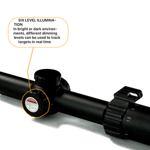 กล้องส่องทางไกล BANGBANG 1-6x24 IR FFP พร้อมท่ออลูมิเนียมขนาด 30 มม. และกระจก ED คุณภาพพรีเมียม สำหรับการล่าสัตว์และการฝึกซ้อมกลางแจ้ง - Product Image 6