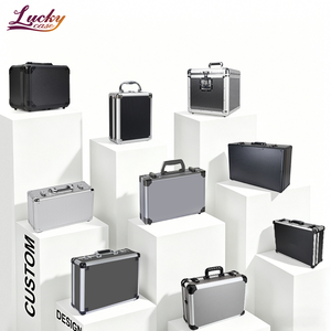 Caja de Herramientas de <span class=keywords><strong>aluminio</strong></span> multifuncional, maletín duro con marco de Metal, caja de almacenamiento, maletín resistente y duradero para ordenador portátil - Product Image 2