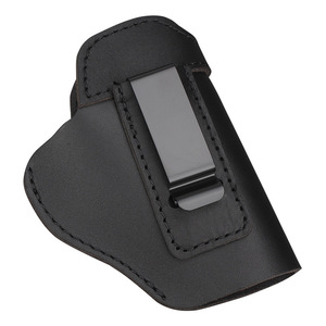 Iwb Leather Holster Genuine Leather Black Brown Right Hand Left Hand Universal Quick Draw Concealed Waist Holster Outdoor - Product Image 4