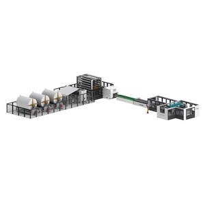 Rollo de papel para toallas de cocina y inodoro perforado y en relieve completamente automático de 2100mm Línea de producción de máquina Pantalla táctil HMI - Product Image 2