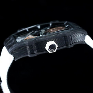 A Classic, Luxurious and High-<b>end</b> Texture Woven Strap, Ultra-thin 8.5mm Dial Carbon Fiber Men's Fashion Wristwatch - Product Image 4