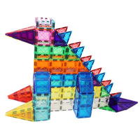 150 Piezas de Bloques de Construcción Magnéticos ABS Transparentes, Juguete Educativo de Rompecabezas para Niños