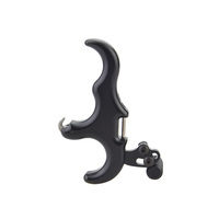 Dispositif de déclenchement pour arc à poulies en aluminium noir Linkboy Archery LBC023 pour la chasse et le tir à l'arc