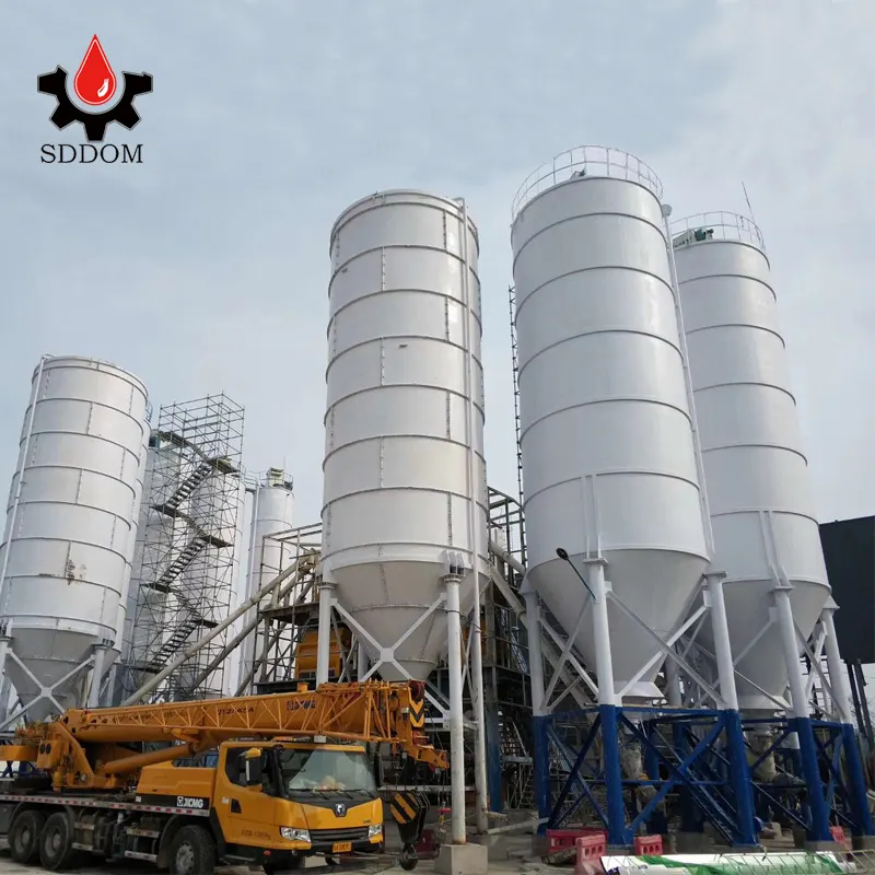 Silos fornitore prezzo 90 100 120 ton prezzi orizzontale verticale imbullonato silo di cemento per stazione di betonaggio