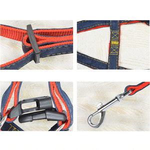 Dog <strong>Leash</strong> Harness Coller Set Durable Adjustable Heavy Duty No <strong>Pulling</strong> Dog Harness + <strong>Leash</strong> for Pet Dog Training Walking Running - Product Image 2