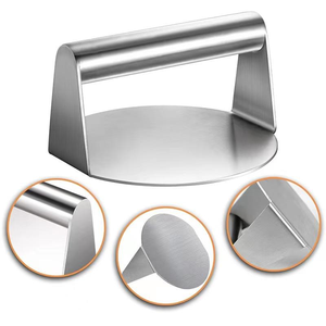 Presse à Hamburger Écologique en Acier Inoxydable – Outil de Cuisine Essentiel pour Barbecue, Moule en Fer pour Camping en Plein Air – Vente Flash - Product Image 2