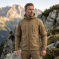 Blouson Tactique Softshell Unisexe Imperméable à Capuche Motif Camouflage pour l'Hiver et l'Escalade en Extérieur