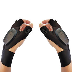 USB Rechargeable LED Safety Fishing <strong>Gloves</strong> 2 <strong>Torch</strong> Light Outdoor Flashlight Most Powerful Lighting Light-up <strong>Gloves</strong> - Product Image 2