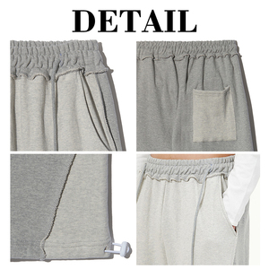 Pantalon de survêtement ample et décontracté KingSen pour homme, 100 % coton, à blocs de couleur, avec cordon de serrage à la taille et boutons aux chevilles - Product Image 6