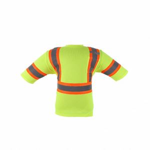 T-shirt de travail réfléchissant et respirant en tissu nid d'abeille pour la sécurité estivale, idéal pour les secteurs de la circulation, de la construction et de la publicité - Product Image 1