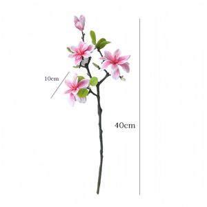 Flor Artificial Real Touch de alta calidad, flor <span class=keywords><strong>Yulan</strong></span>, <span class=keywords><strong>Magnolia</strong></span> para decoración del hogar, pieza central de mesa, decoración de boda - Product Image 6