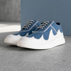 Men's Luxury Italian Dress Sneakers Stylish Faux PU Leather Flat Lightweight <b>Height</b> <b>Increasing</b> Wedding <b>Shoes</b> Summer Winter - Product Image 3