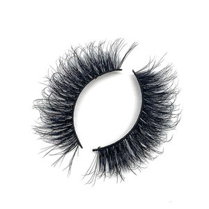 ロシアのカーリー3Dフェイクミンクまつげ100% 手作りの再利用可能なフルストリップソフト高品質のまつげ - Product Image 2