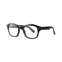 Monturas Ópticas de Acetato Extra Grandes Estilo Vintage, Gafas de Moda Unisex con Montura Gruesa, Monturas para Lentes Graduadas al por Mayor