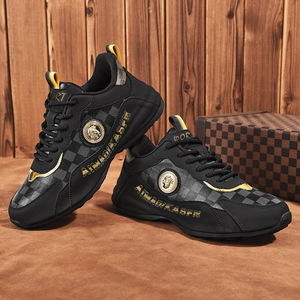 Zapatillas deportivas de invierno de caña alta con cordones, transpirables, para caminar, con amortiguación, parte superior de microfibra y malla, suela de goma duradera para hombre - Product Image 5