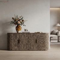 Buffet moderne en bois de noyer, grand meuble de rangement pour la cuisine