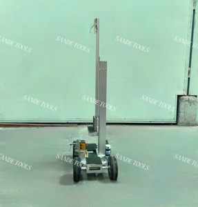 Chariots d'installation en aluminium à quatre roues SANDE, plateforme élévatrice électrique en aluminium, chariot de transport de panneaux pour granit et marbre - Product Image 3