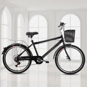 Romántica <span class=keywords><strong>Bicicleta</strong></span> de ciudad para adultos de 28 pulgadas cómoda horquilla delantera de aleación de aluminio de acero de ALTO CARBONO DE 7 velocidades diseño de dos ruedas para viento - Product Image 2