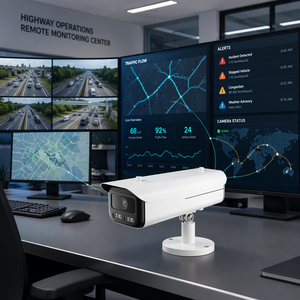 <span class=keywords><strong>กล้อง</strong></span>วงจรปิดรักษาความปลอดภัย HD 4MP สำหรับภายนอกอาคาร พร้อมระบบมองเห็นในเวลากลางคืน ตรวจจับประเภทยานพาหนะ จดจำป้ายทะเบียนรถยนต์ ความเร็วสูง รองรับระบบ LPR และ ANPR - Product Image 3