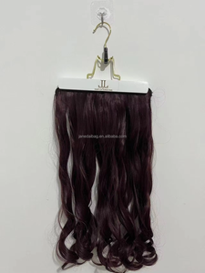 Cintre en <span class=keywords><strong>bois</strong></span> multifonctionnel personnalisé avec logo <span class=keywords><strong>pour</strong></span> extensions de cheveux, pince personnalisée <span class=keywords><strong>pour</strong></span> pantalons et perruques - Product Image 6