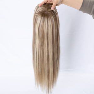 2026 Más Vendido Topper de Cabello Humano Remy Virgen Europeo 100% Sin Procesar con Base de Seda Lisa y Trama Frontal y Trasera - Product Image 2