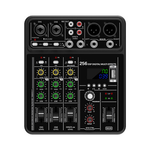 SONO RX4 Mixeur audio numérique professionnel <span class=keywords><strong>4</strong></span> canaux avec 256 effets DSP pour PC, téléphone portable, microphone, diffusion en direct - Product Image 1