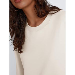 Moda 2025 Otoño/Invierno Casual jersey de gran tamaño camisas de manga larga para mujeres transpirable estilo dulce logotipo frontal para vacaciones - Product Image 1