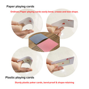 Cartas de Juego Profesionales WPT <span class=keywords><strong>VIP</strong></span> 100% Plástico, Baraja de Póker de PVC Impermeable de Calidad de Casino para Torneos de Texas Hold'em - Product Image 3