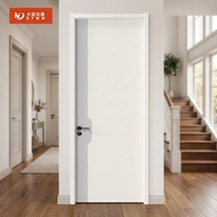 Portes en bois insonorisées pour maisons, portes intérieures d'hôtel, portes intérieures en MDF avec âme pleine