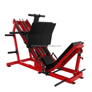 健身侧腿压力机哈克蹲商用45度机装板设备健身房健身板装腿压力机
