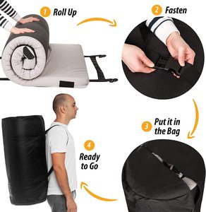 Nệm Cuộn Cao Su Non Gấp Gọn Chống Nước Cho Xe Hơi Cắm Trại Đệm Ngủ Kèm Túi Đựng Đồ - Product Image 4