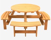 Silla plegable madera-valise Portable d'extérieur, barbecue Camping Table en bois en aluminium pique-nique pliante Table et chaise ensemble cnsf