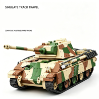 Modelo de Tanque Alemán Panther Tipo G de la Segunda Guerra Mundial, Bloques de Construcción DIY, Juguete Militar Educativo de ABS Unisex para Mayores de 14 Años