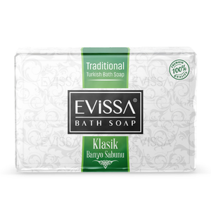 สบู่ฮัมมัมแบบคลาสสิก EVISSA 4x150 กรัม - สบู่ก้อนธรรมชาติพรีเมียมแบบแพ็คหลายก้อน - กล่องบรรจุ 16 ก้อน - Product Image 1