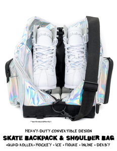 <span class=keywords><strong>Bolsa</strong></span> de patinaje de hielo transpirable <span class=keywords><strong>para</strong></span> mujer, mochila con correa <span class=keywords><strong>para</strong></span> el hombro ajustable <span class=keywords><strong>para</strong></span> patinaje al aire libre, duradera, <span class=keywords><strong>para</strong></span> almacenamiento de zapatos - Product Image 2