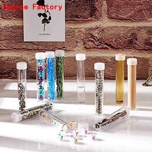 Contenants de rangement pour perles en plastique, tubes transparents vides avec couvercles - Product Image 6