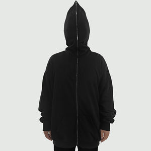Plus Size Heavyweight Full Zip up Enmascarado Hombres Sudadera con capucha, Custom 3D Puff Print Hombres Sudaderas con capucha y sudaderas - Product Image 2