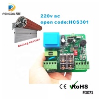 AC220V contrôleur de volet roulant de maison intelligente + 2 pièces 433MHZ Code roulant télécommande émetteur et récepteur de volet roulant