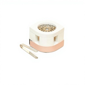 เตาเผากำยานพร้อมสายหนังสีชมพูและที่คีบโลหะสำหรับกระจายกลิ่นหอม - Product Image 4