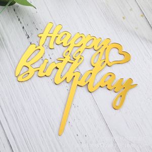 Adornos Acrílicos Dorados para Pasteles y Cupcakes, 24 Diseños, Paquete <span class=keywords><strong>de</strong></span> 10 Unidades, Decoraciones <span class=keywords><strong>de</strong></span> Feliz Cumpleaños, <span class=keywords><strong>Precio</strong></span> Económico - Product Image 6