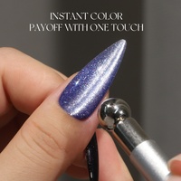 Menghe Tpo Hema Free Diamond Light 36 couleurs Gel UV pour ongles effet œil de chat disco magnétique, perles de verre macaron et fruit