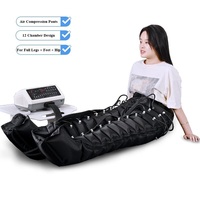 Producto Más Vendido, Versión Premium, Masajeador de Terapia de Compresión de Aire de 12 Cámaras, Equipo Médico, Pantalones Largos