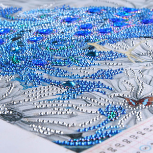 Custom Kristal Speciaal Gevormde Boor Dier Pauw 5d Diy Diamant Painting Kit - Product Image 5