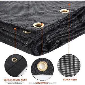 Heavy Duty Plastic PVC Mesh Fabric Cargo Control Dump Trucks Dump Trailers Tarp System For Truck Cover