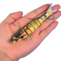Leurre de pêche bionique multi-sections 17,5g/13,5cm, 8 sections, pour la pêche en mer du bar