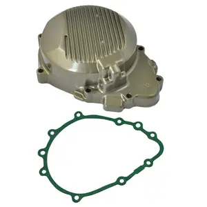 REALZION motosiklet alüminyum karter Stator motor kapağı ile Gasaket için Kawasaki NINJA ZX6R 1998-2002 kablo 2005-2008