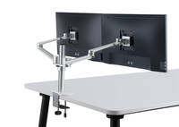 OL-2 En Aluminium Hauteur Réglable 17-32 pouces Moniteur À Double Écran Support Bras Plein Mouvement Moniteur Support de Montage Support De Bureau